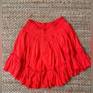 Free people Hooked On You Skirt X-Small in color HEAT WAVE